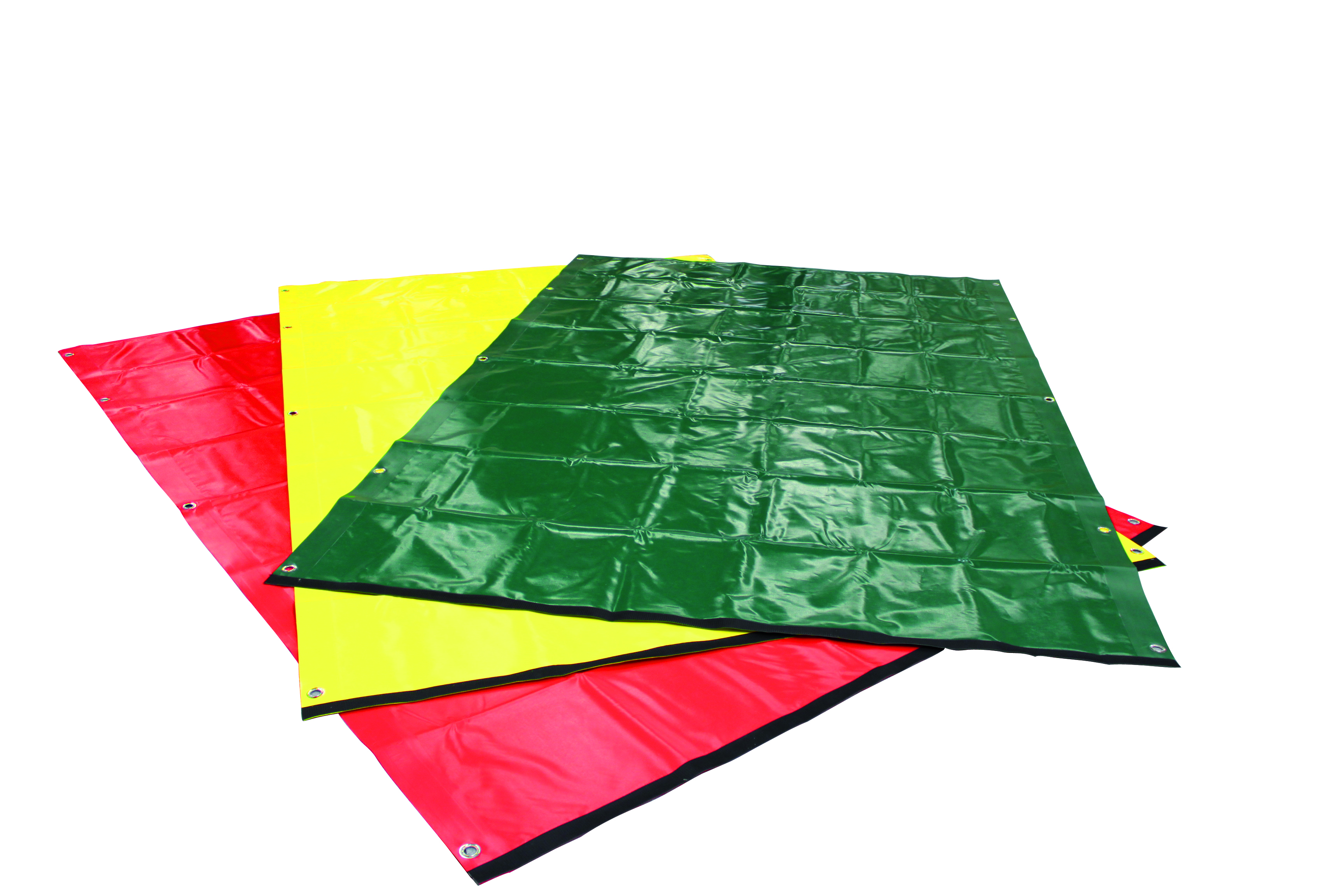 Coloured tarpaulins for decontamination lines, yellow, PVC, 2.5 x 4 m (97.5 x 156 inch)